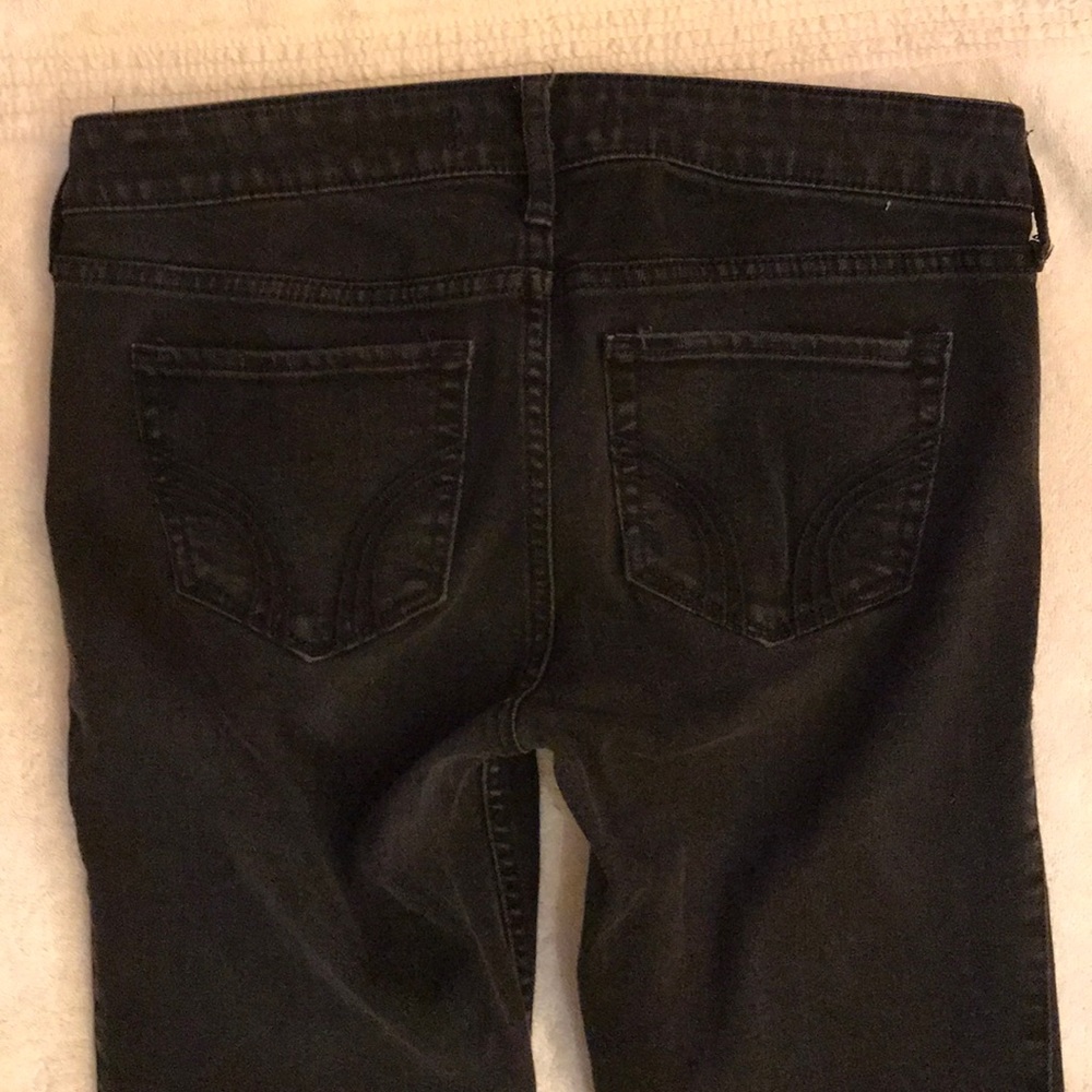 Hollister skinny black jeans jeggings size 7L